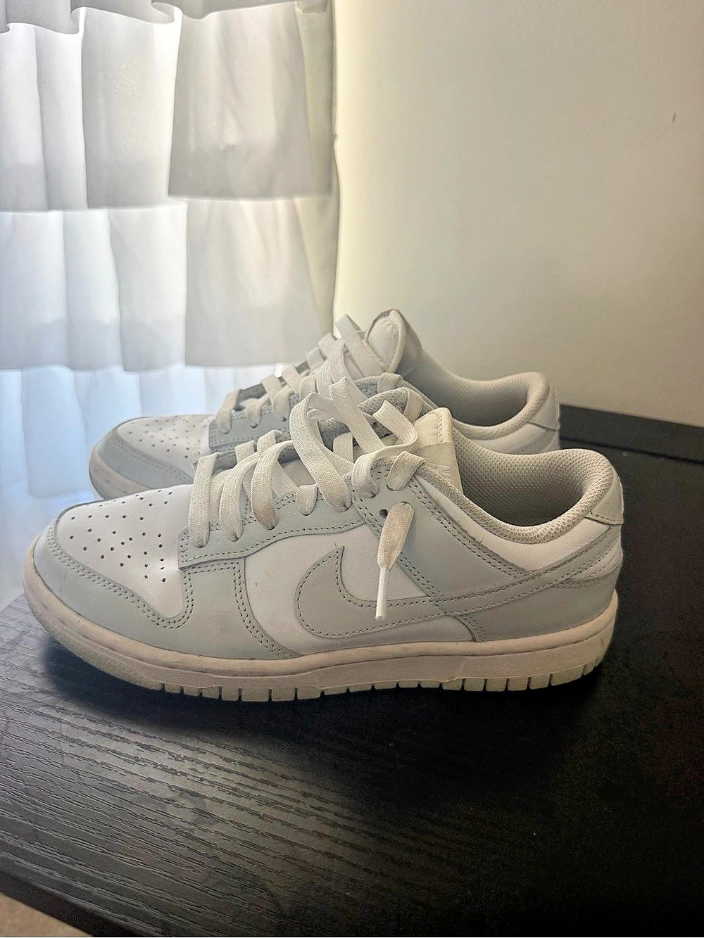 Nike Dunk Low-Top Sneakers in White Like New